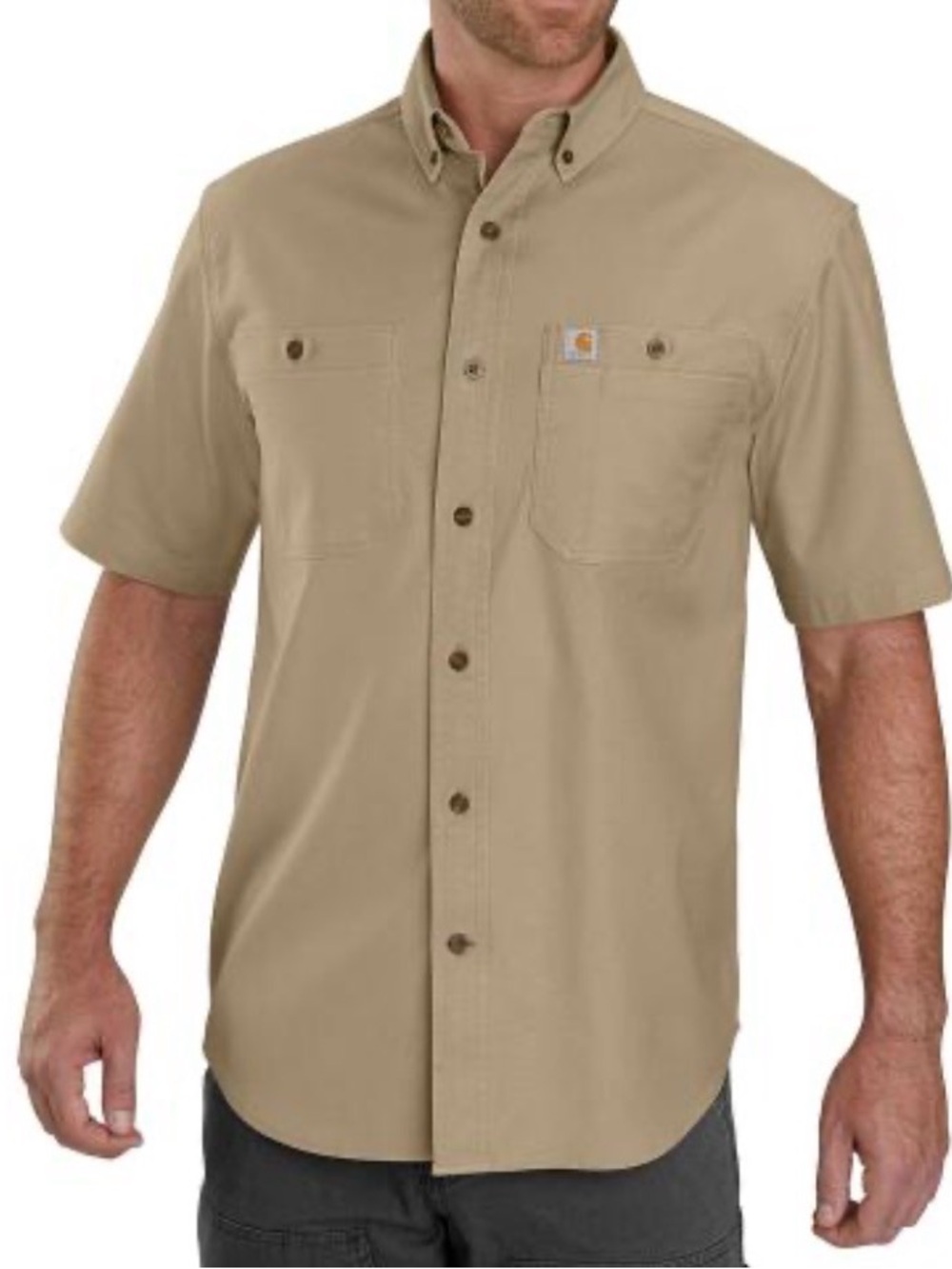 Carhartt Rugged Flex Shirt Men's 4XL Relaxed Fit Short Sleeve New